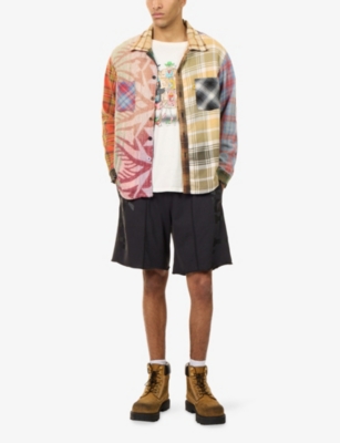 GALLERY DEPT: Fitness Logo-Print Cotton Shorts