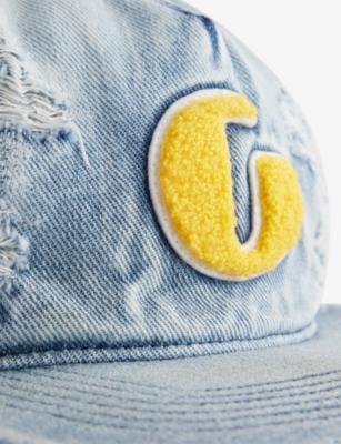 Gallery Dept. Mens G Logo Patch Denim Baseball Cap In Blue