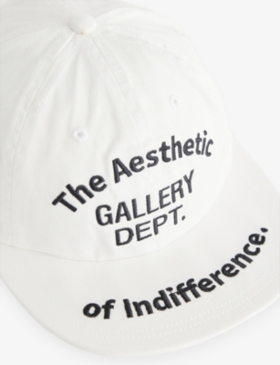 Gallery Dept. Indifference Aesthetic Curved Brim Cap In White