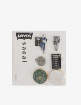 SACAI: Sacai x Levi's Set B Bronze Enamel Pins Pack of Six