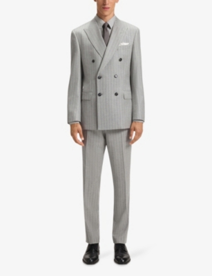 BOSS: Collared Regular-Fit Cotton-Blend Shirt