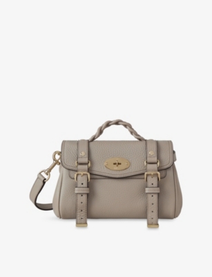 MULBERRY: Mini Alexa Leather Top-Handle Bag