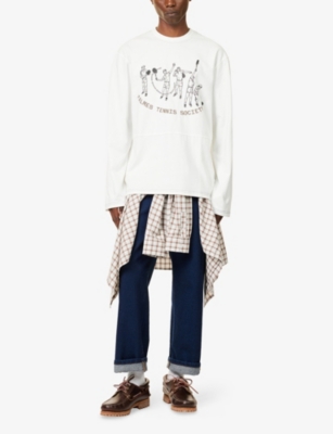 PALMES: Practise Tennis Printed Cotton Top