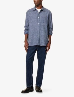 PALMES: Mouline Long-Sleeve Cotton Shirt