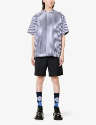 SACAI: Striped Loose-Fit Cotton Shirt