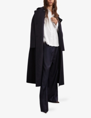 REISS: Lottie Long-Sleeve Cotton-Sateen Shirt