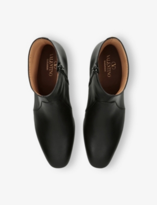 VALENTINO GARAVANI: Pat Leather Ankle-Boots