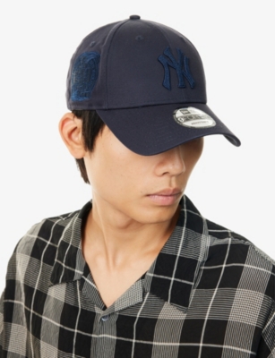 New Era Mens Navy 9forty New York Yankees League Cotton Baseball Cap&nbsp; In Blue