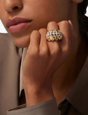 Cartier Womens Grain De Café 18ct White-gold And 1.14ct Brilliant-cut Diamond Ring