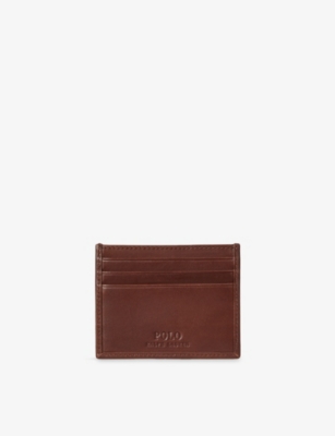 POLO RALPH LAUREN: Polo Bear Leather Card Holder