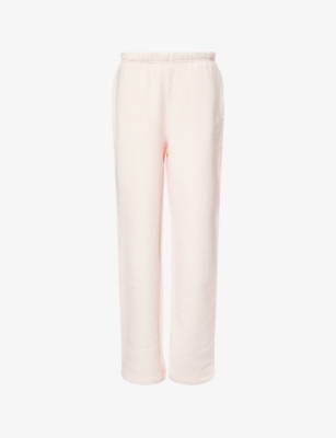 THE COUTURE CLUB: Embossed-branding Straight-Leg Cotton-Blend Jogging Bottoms