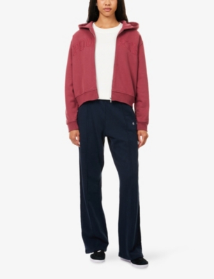 4TH & RECKLESS: Sienna Logo-Embroidered Cotton Hoody