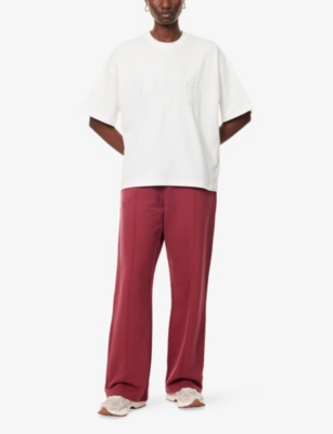 4TH & RECKLESS: Fergie Wide-Leg Cotton-Jersey Jogging Bottoms