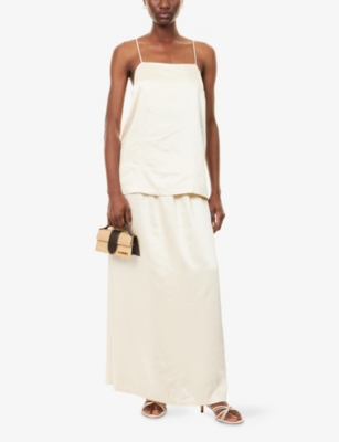 4TH & RECKLESS: Hemma Shoulder-Straps Woven Top