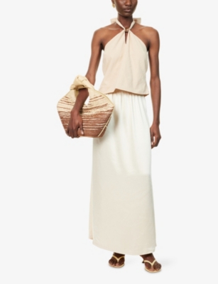 4TH & RECKLESS: Hemma High-Waist Woven-Midi Skirt