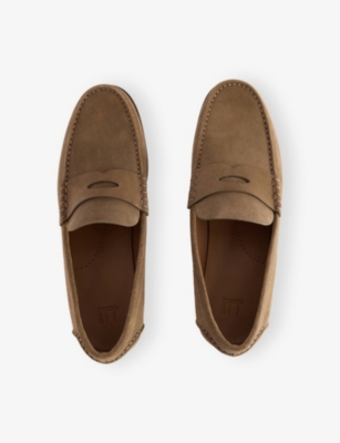 DUNHILL: Heddon Suede Loafers