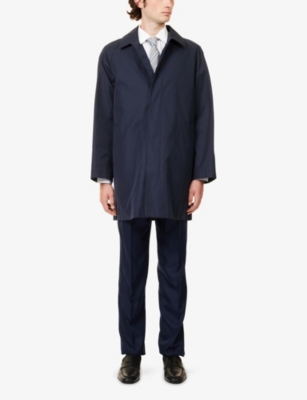 DUNHILL: Double-Pleated Tailored Silk Trousers