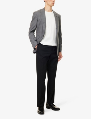 DUNHILL: Brand-Embroidery Short-Sleeves Cotton-Jersey T-Shirt