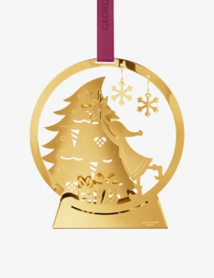 GEORG JENSEN: 2025 Christmas Mobile 18ct Yellow-Gold Stainless-Steel And Brass Decoration