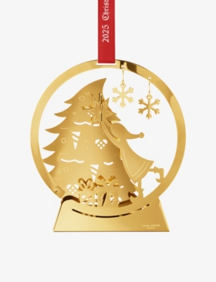 GEORG JENSEN: 2025 Christmas Mobile 18ct Yellow-Gold Stainless-Steel And Brass Decoration