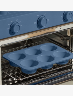 Our Place Blue Salt Baker's Kit Set Of Three Ceramic Oven Pans In Blue