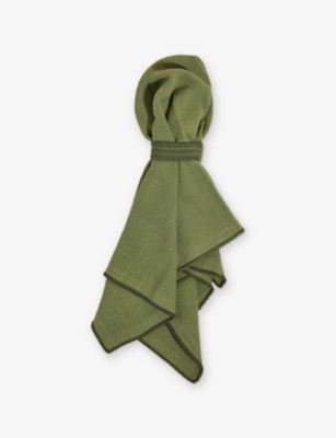 Our Place Sage Loop Cotton Table Napkins Set Of Four In Green