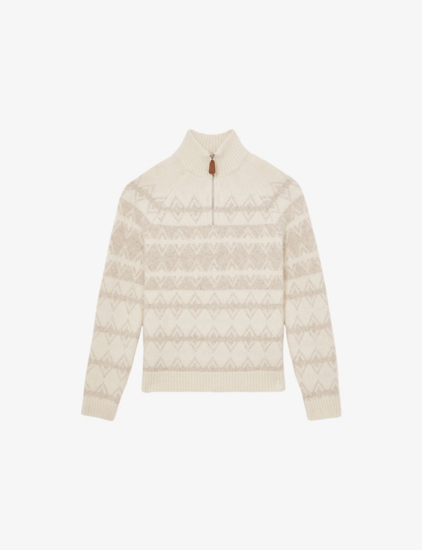 Claus Half-Zip Wool-Blend Fairisle Jumper