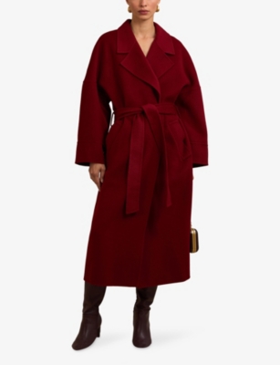 REISS: Renato Belted-Waist Wool Coat