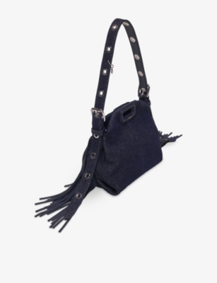 MAJE: Miss M Micro Denim Bag