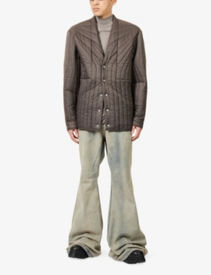 RICK OWENS: Quilted Liner Padded Shell Jacket