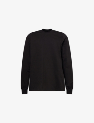 RICK OWENS: Crewneck Long-Sleeve Cotton T-Shirt