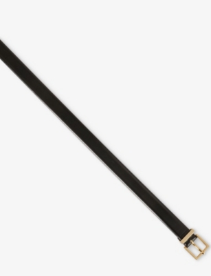 Sandro Smooth Leather Belt In Black