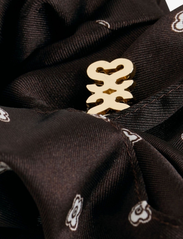 Patterned Woven Scrunchie