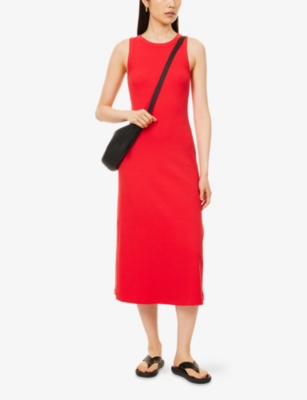 ME AND EM: Ultimate Vest Cotton-Jersey Midi Dress