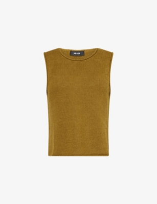 ME AND EM: Chunky Cropped Knitted Vest