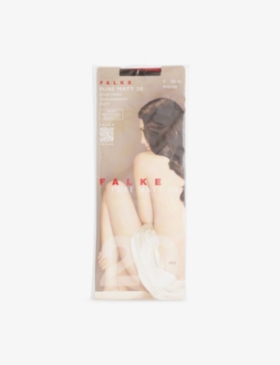 Falke Womens Brenda Pure Matte 20-denier Stretch-woven Tights Eur 35-38/2-5 Uk In Neutral