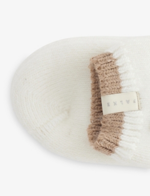 Falke Womens Woolwhite Cosy Plush Ribbed Knit Socks Eur 35-38/2-5 Uk In White