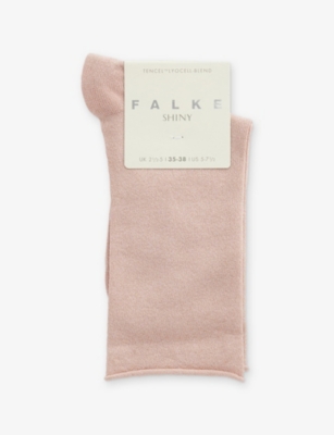 FALKE: Shiny Calf-Length Knit Socks