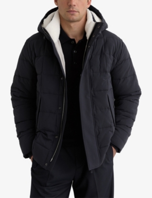 REISS: Klause Borg-Lined Quilted Puffer Jacket