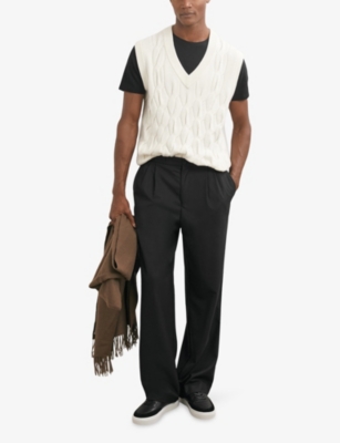 REISS: Walton V-Neck Knitted Vest