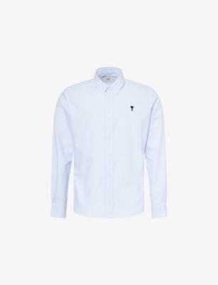 AMI PARIS: Ami de Coeur Oxford Long-Sleeve Cotton Shirt