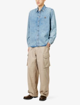 AMI PARIS: Ami de Coeur Long-Sleeve Cotton Shirt