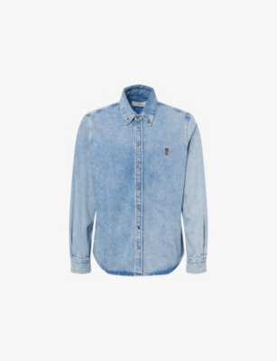 AMI PARIS: Ami de Coeur Long-Sleeve Cotton Shirt