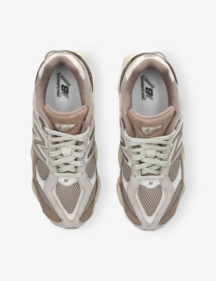 New Balance Rown/oth Kids' 9060 Mesh And Suede Trainers Eur 38 / 5 Uk In Brown