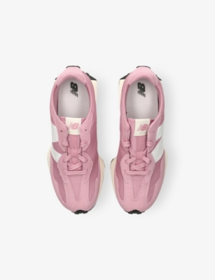 NEW BALANCE: Kids' 327 Mesh and Leather  Trainers