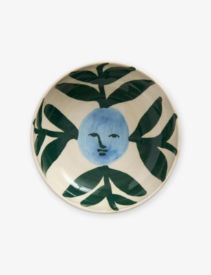 Hay Moon Face Vine La Pittura Ceramic Bowl 18cm In Multi