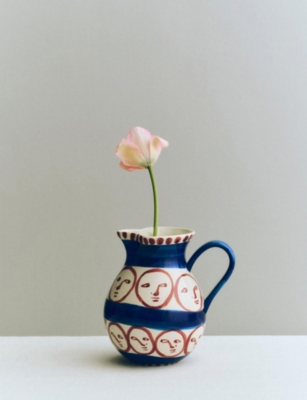 Hay La Faccia La Pittura Ceramic Jug In Multi