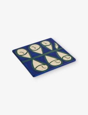Hay Peters Plant La Pittura Trivet Ceramic Coaster In Multi
