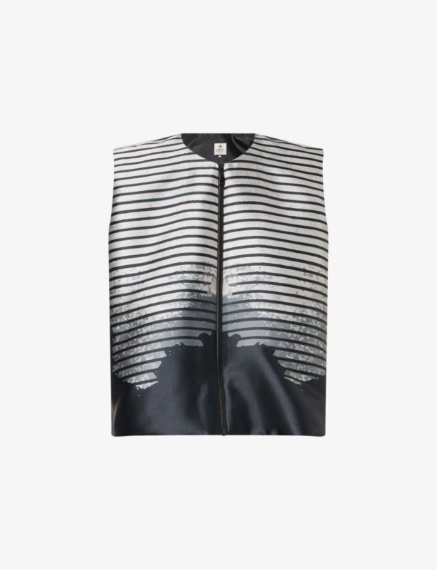 Striped Sleeveless Woven Top