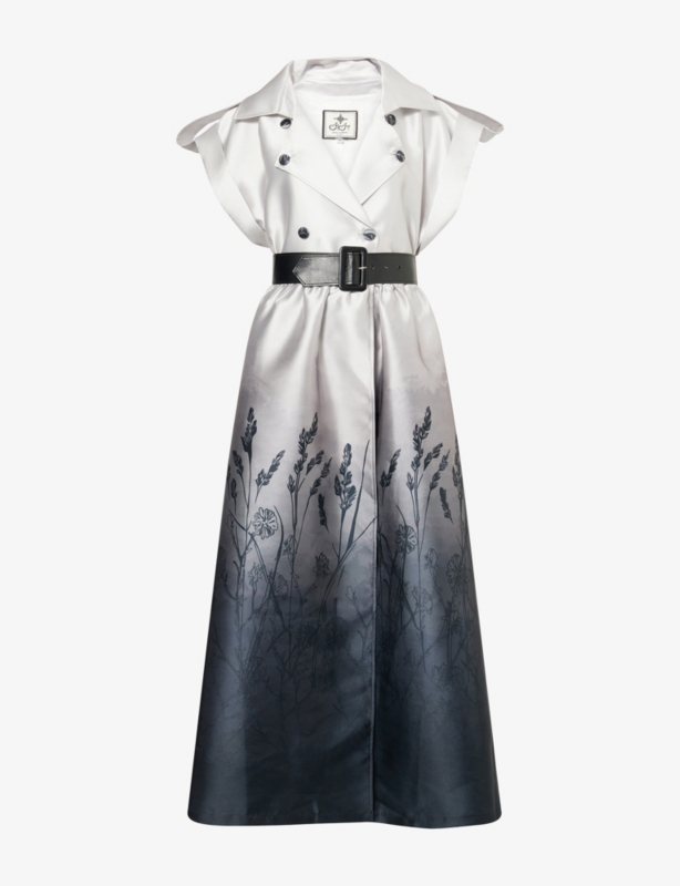 Belted Sleeveless Woven Coat